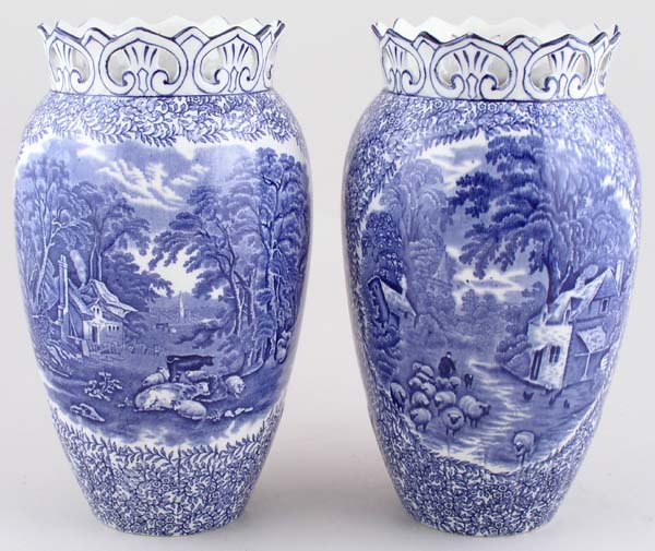 Vases Pair c1920s